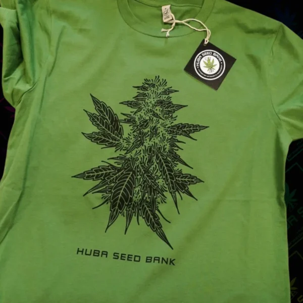 Zöld organikus póló - Cannabis virág